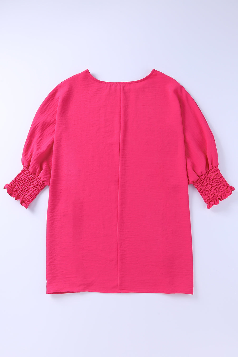 Apricot Smocked Wrist Shift Top